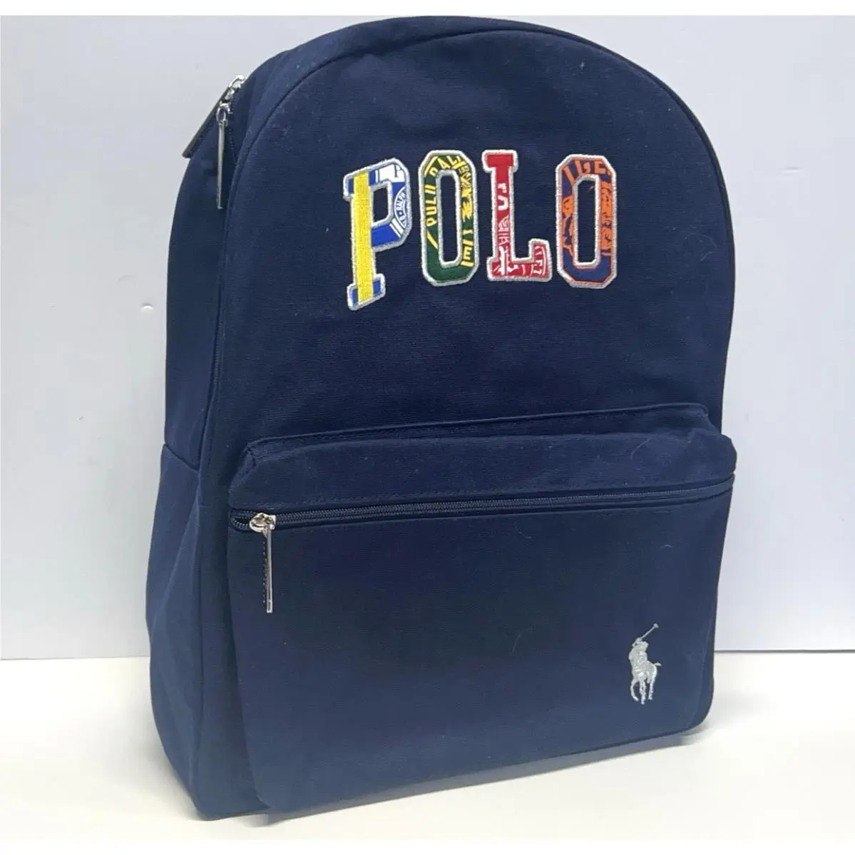 Polo Ralph Lauren Navy Blue Backpack Multicolor Logo