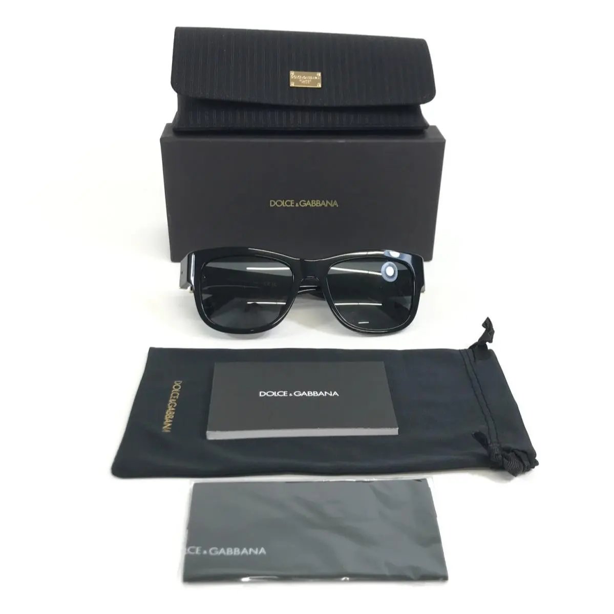 Dolce Gabbana Sunglasses DG4390-F 501/87 Black Asian Fit with Dark Grey Lenses