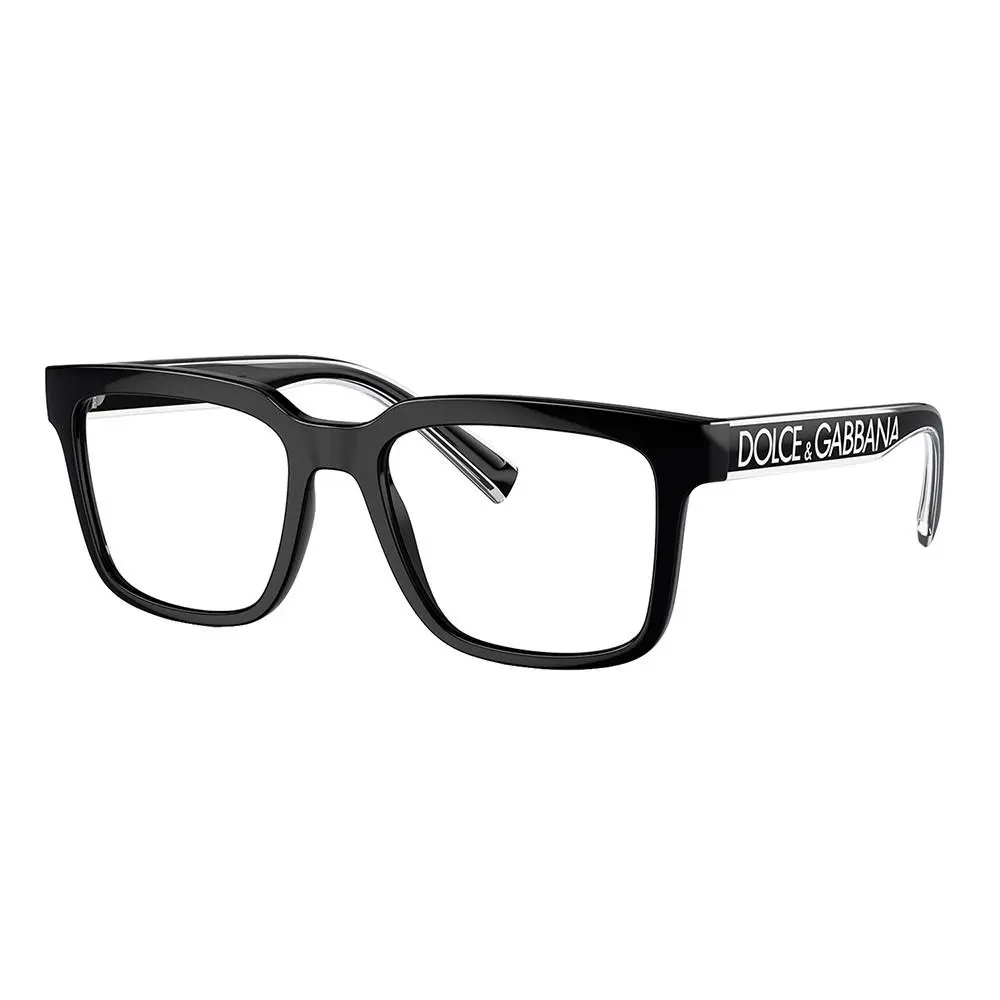 Dolce Gabbana DG 5101 501 Black Plastic Square Eyeglasses 52mm by Dolce & Gabbana
