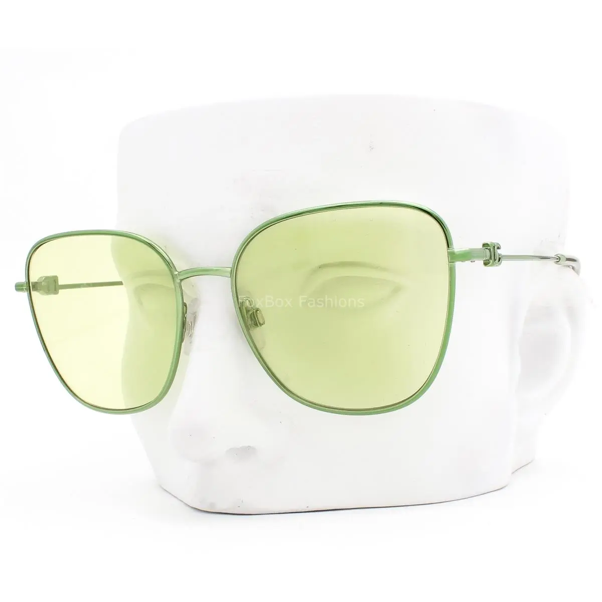 Dolce Gabbana Sunglasses Shiny Green Metal Green Tint DG 2293 1314/2 with Case