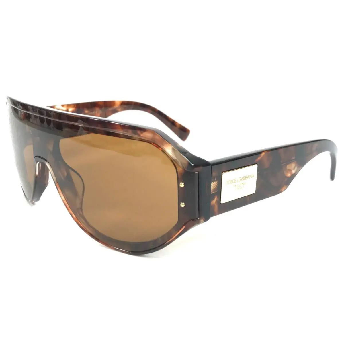 Dolce Gabbana Sunglasses DG4481-F 3222/73 Dark Red Oversized Wrap Frames