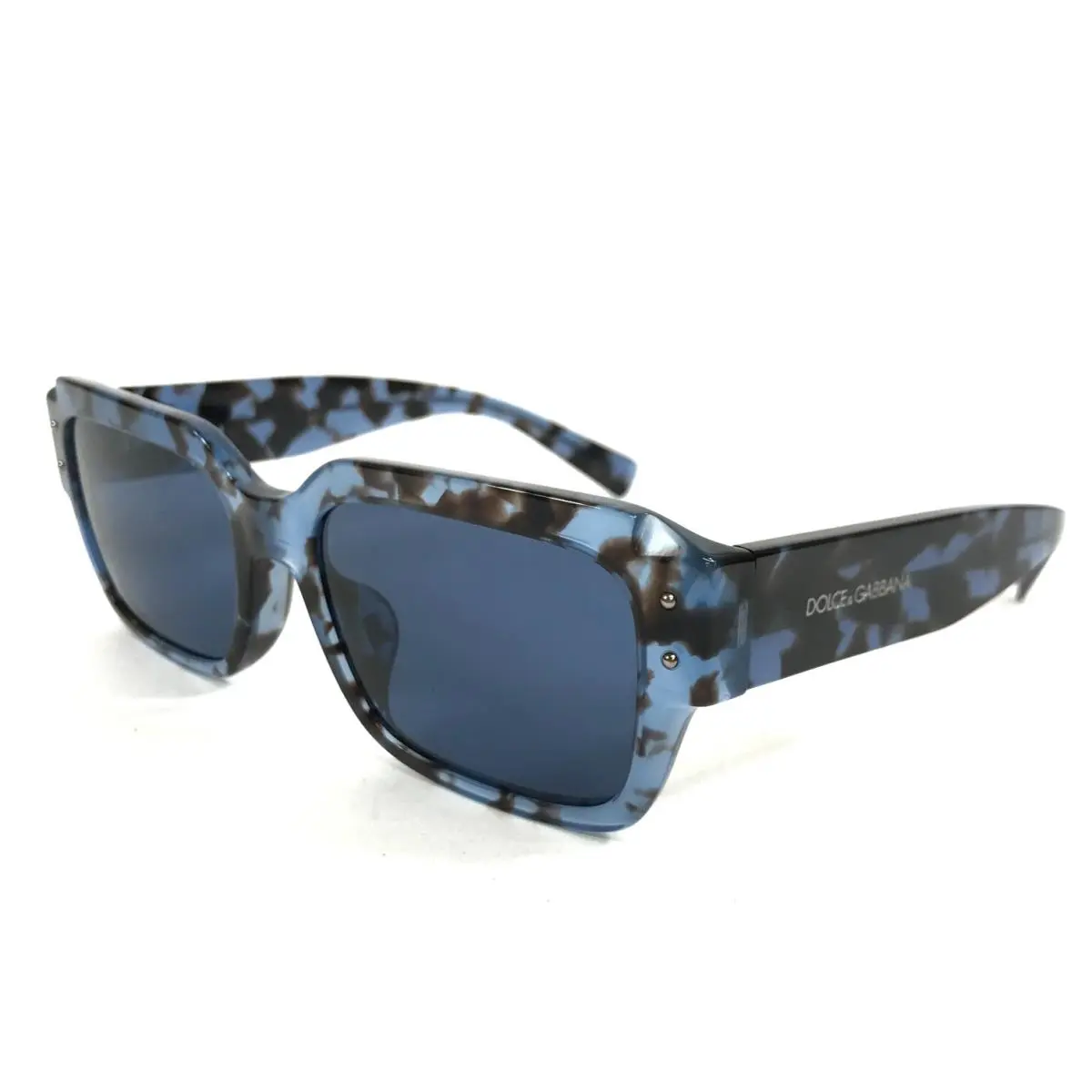 Dolce Gabbana Sunglasses DG4460-F 3392/80 Havana Blue Asian Fit w/ Blue Lenses