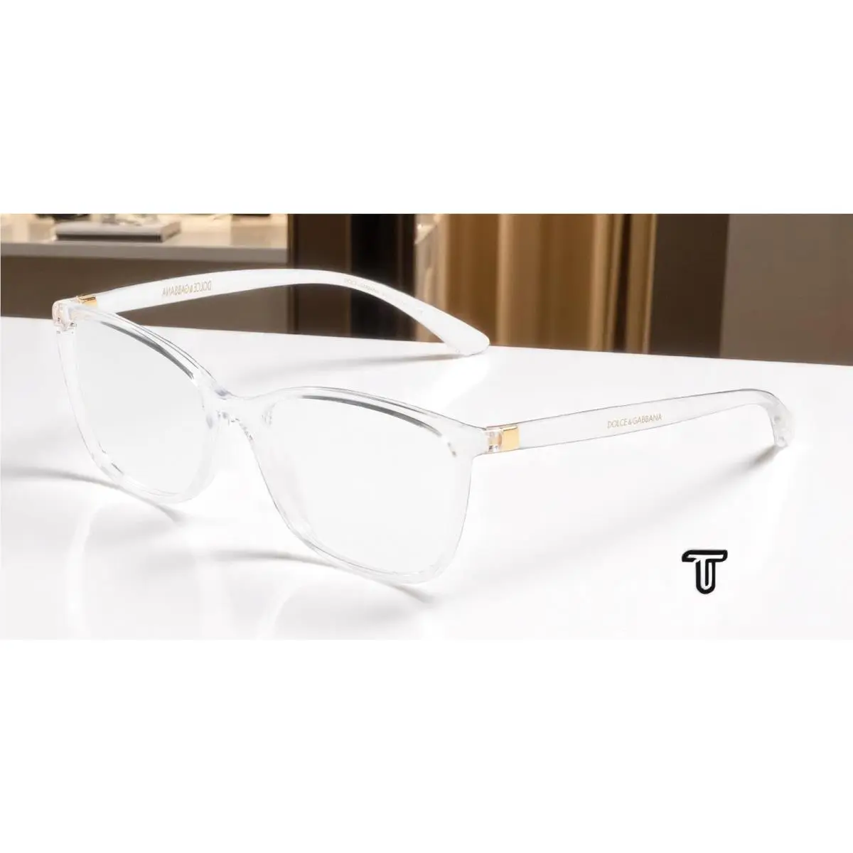 Dolce Gabbana DG5026 3133 Rectangle Crystal Demo Lens 54 mm Women`s Eyeglasses