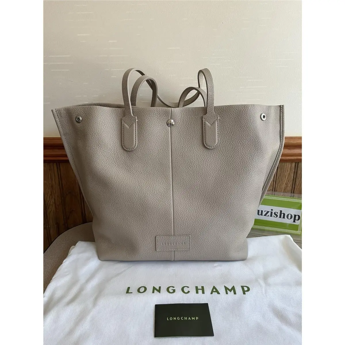 Essential Leather Large Tote Bag Clay Made In France by Longchamp