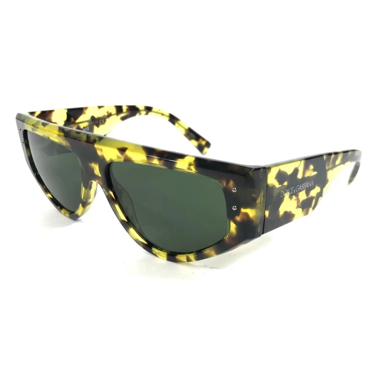 Dolce Gabbana Sunglasses DG4461 3433/71 Havana Yellow Frames Dark Green Lenses by Dolce & Gabbana