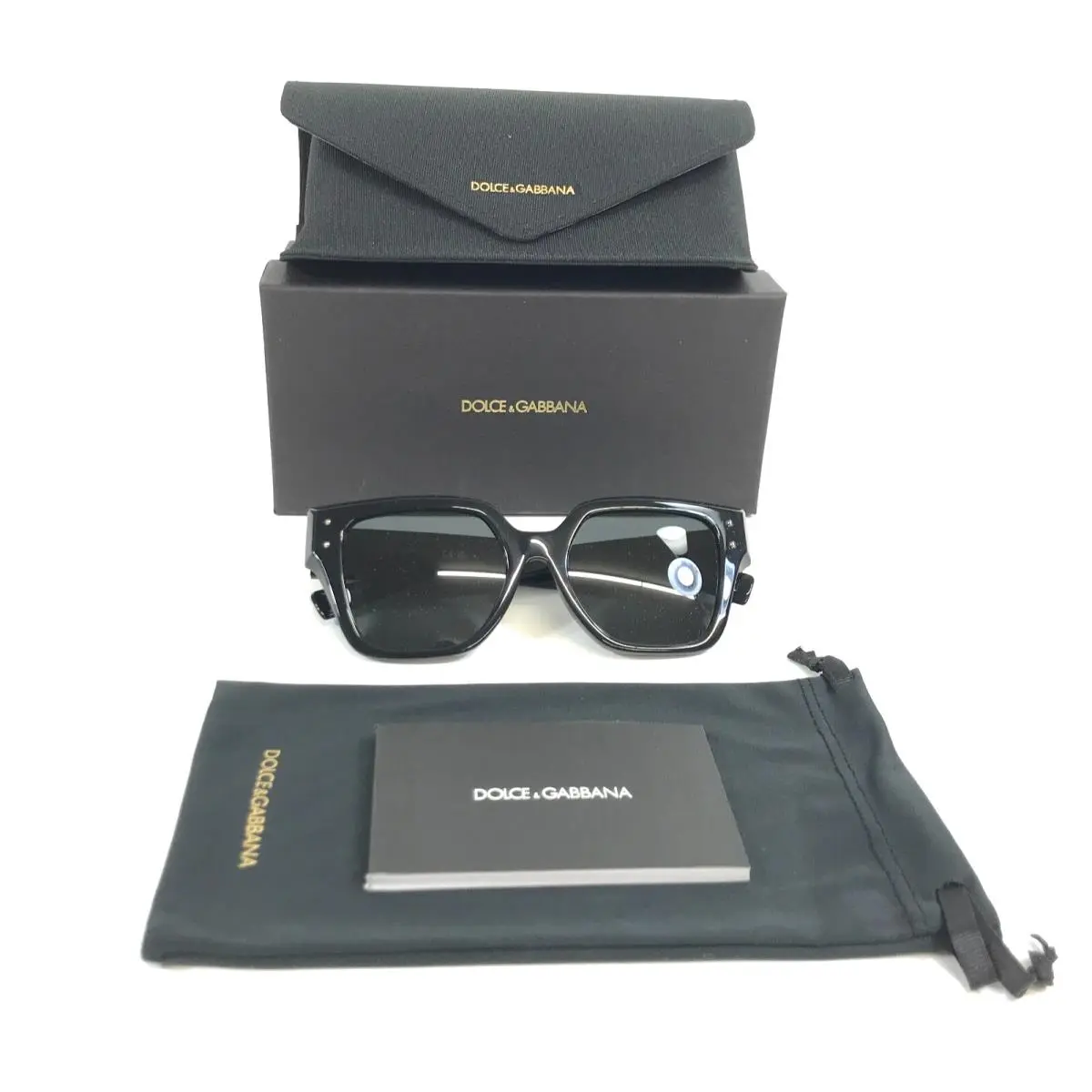 Dolce Gabbana Sunglasses DG4471-F 501/87 Oversized Frames w/ Dark Grey Lenses