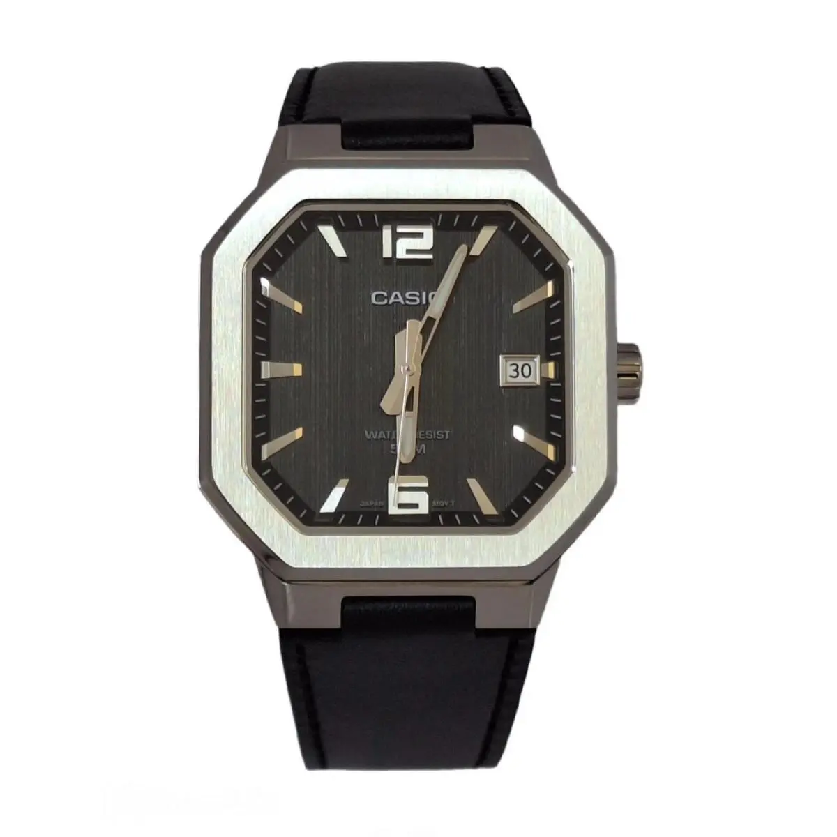 MTP‑B195 Series MTP-B195L-1A Black Dial Analog 38 mm Men’s Watch by Casio