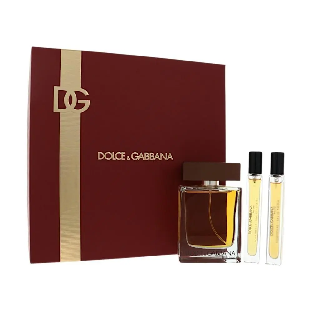 D G The One by Dolce Gabbana Gift Set For Men 3 Piece Set For Men: 3.3 Oz by Dolce & Gabbana