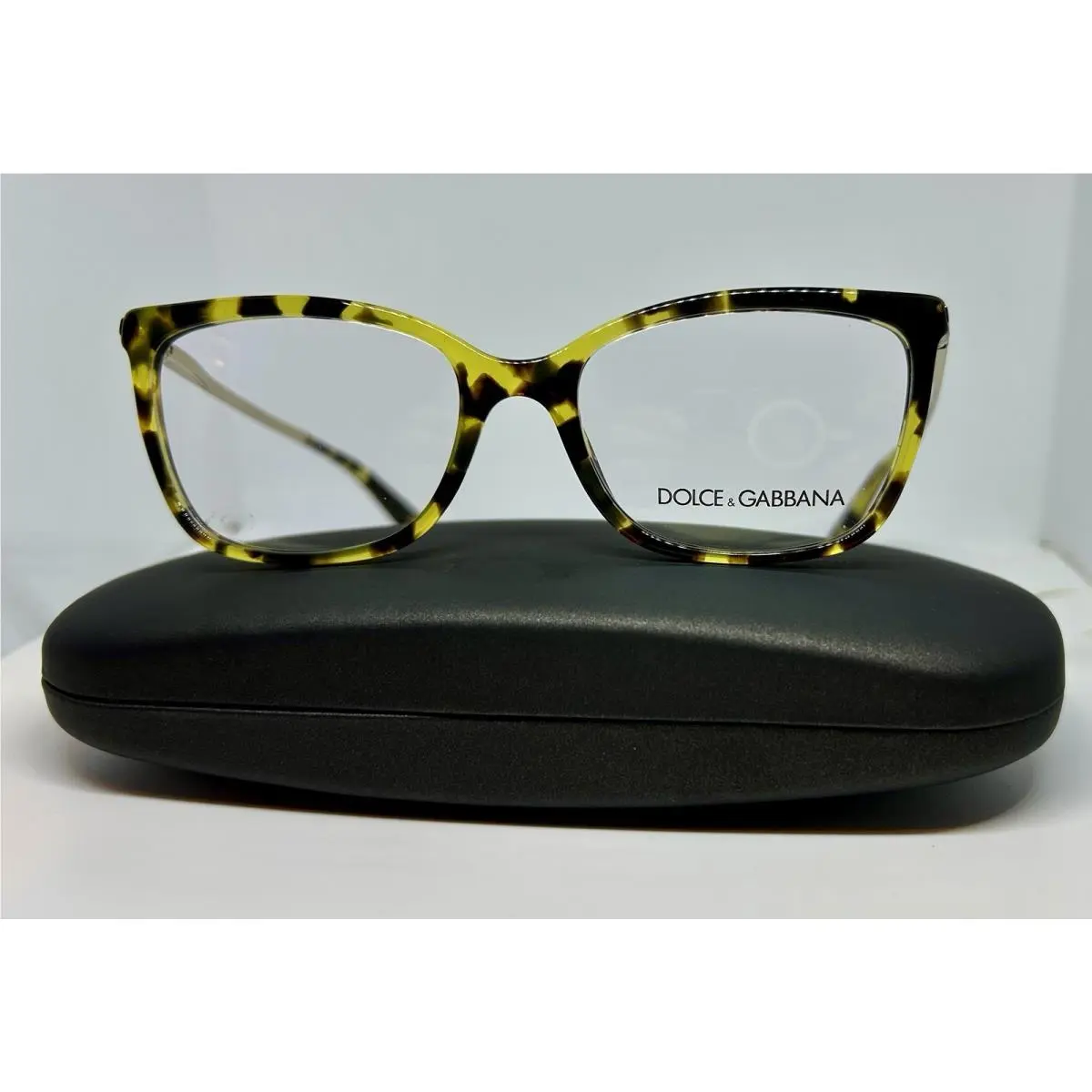 Dolce Gabbana Eyeglasses Frames Model DG 3243 2969 Color Cube Havana Lemon