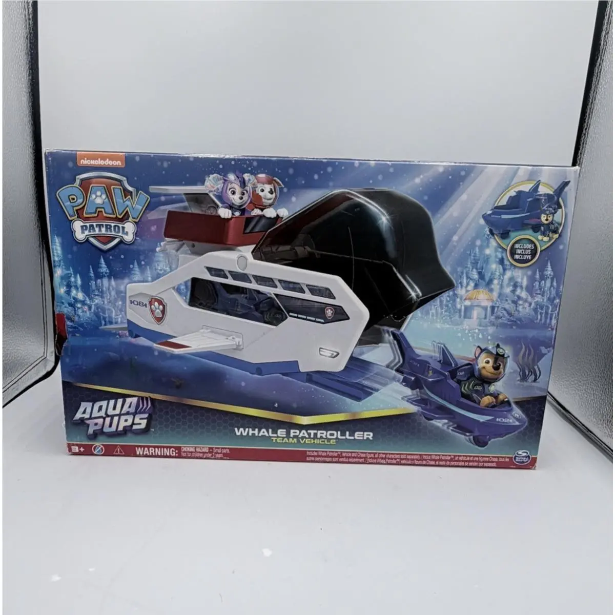 Paw Patrol Aqua Pups Whale Patroller Team Vehicle Set Toy