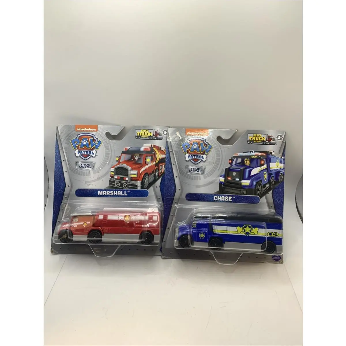 Paw Patrol Nickelodeon Big Truck Pups Series Chase Marshall True Metal Vehicle