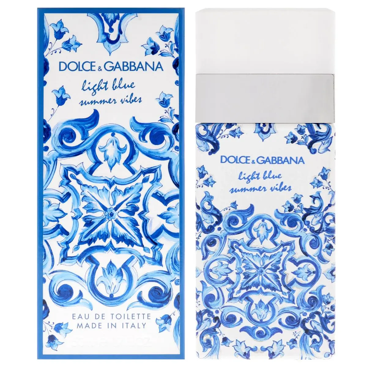 2 Pack Light Blue Summer Vibes by Dolce and Gabbana For Women - 1.7 oz Edt Spray