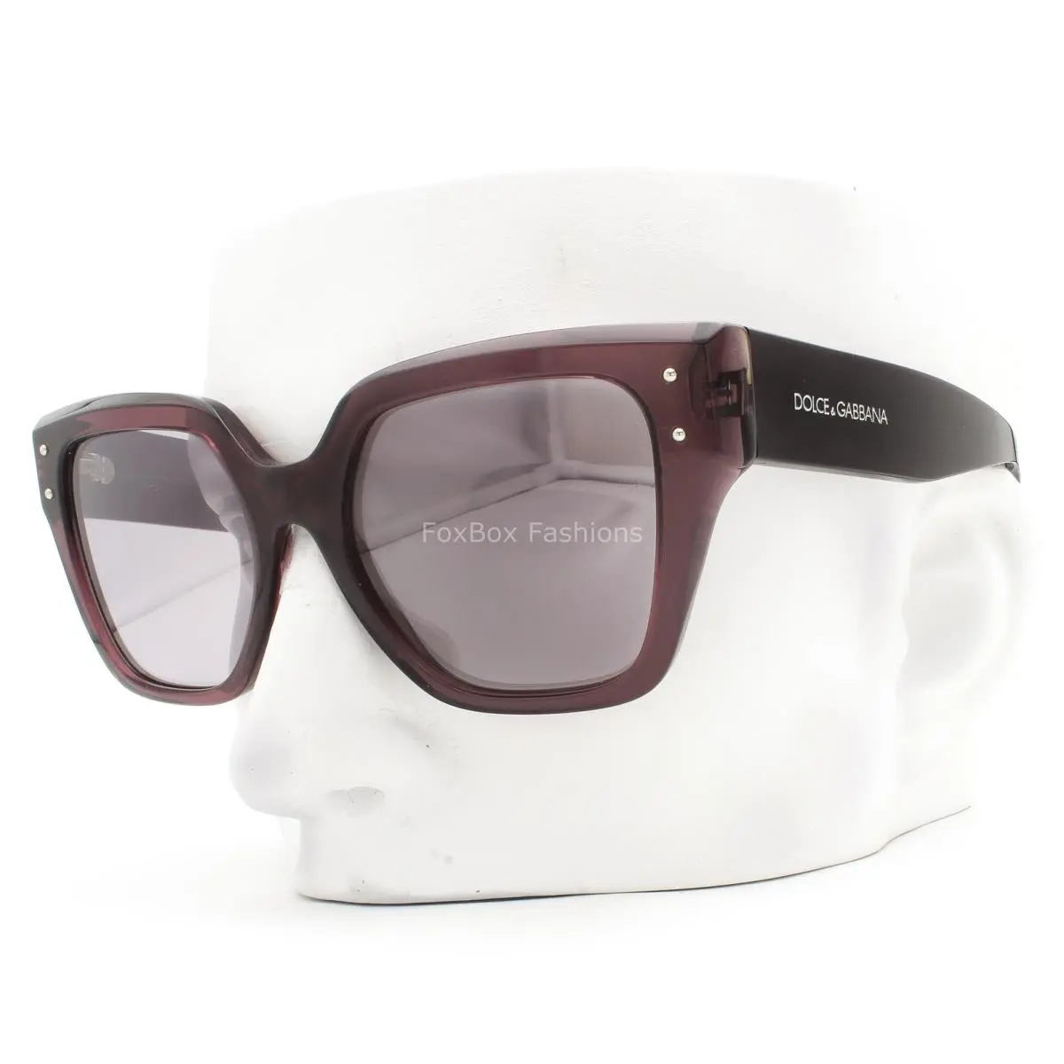 Dolce Gabbana Sunglasses Crystal Violet Silver Mirror DG 4471 3045/AK with Case