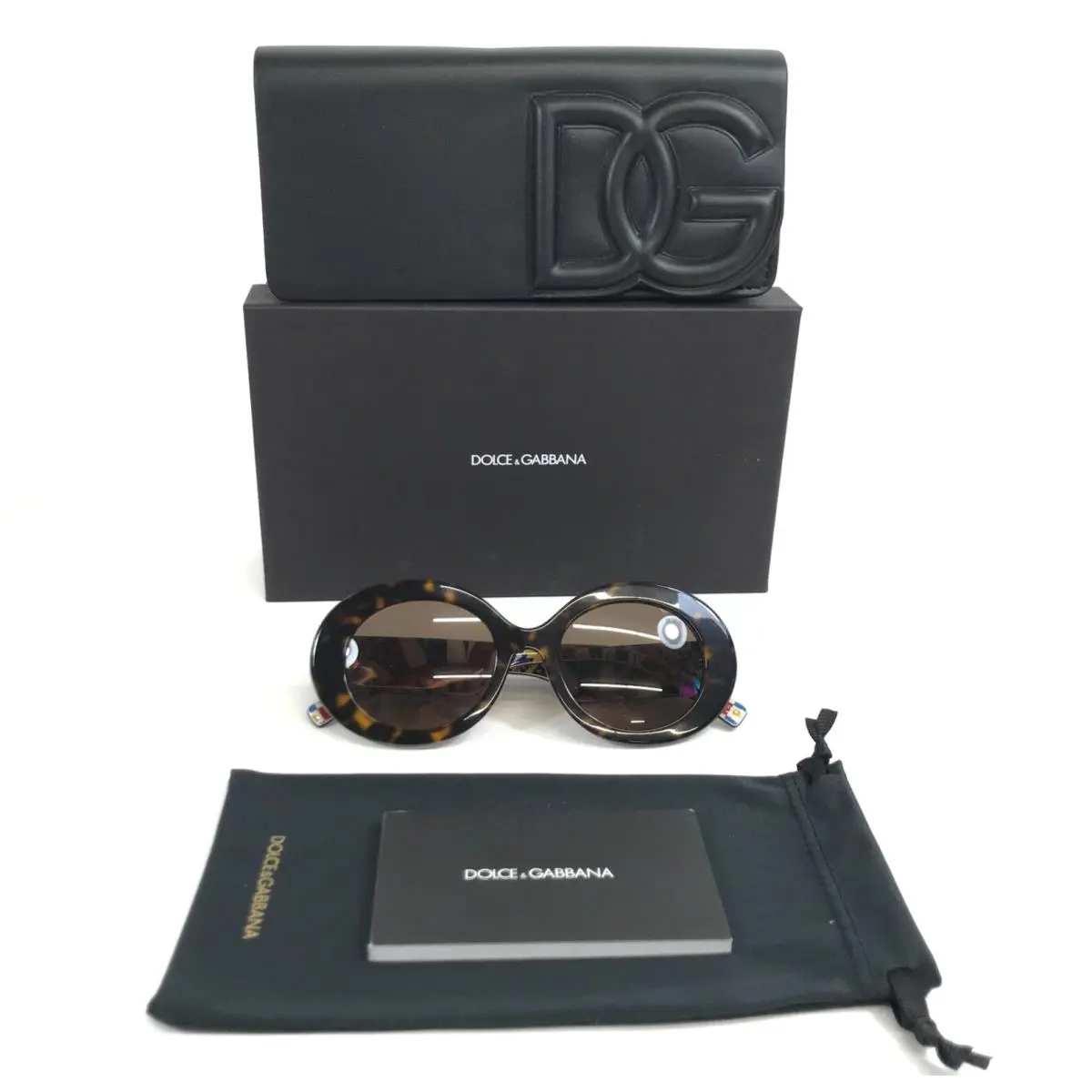 Dolce Gabbana Sunglasses DG4448-F 3445/73 Asian Fit Havana on White Barrow