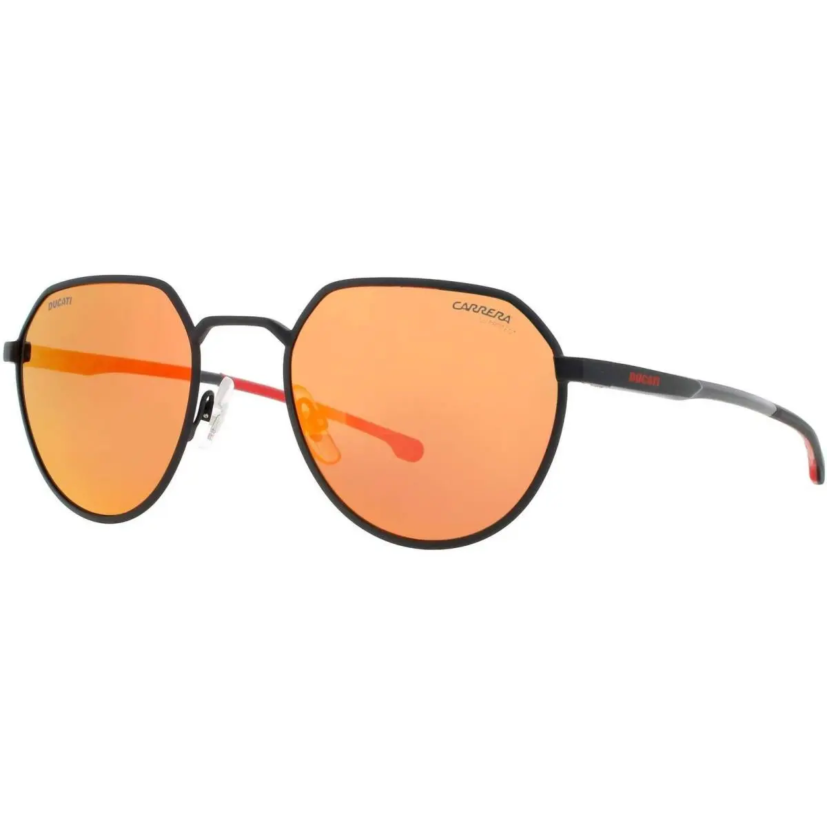 Men`s Sunglasses Matte Black Metal Oval Full Rim Frame Carduc 036/S 003 by Carrera