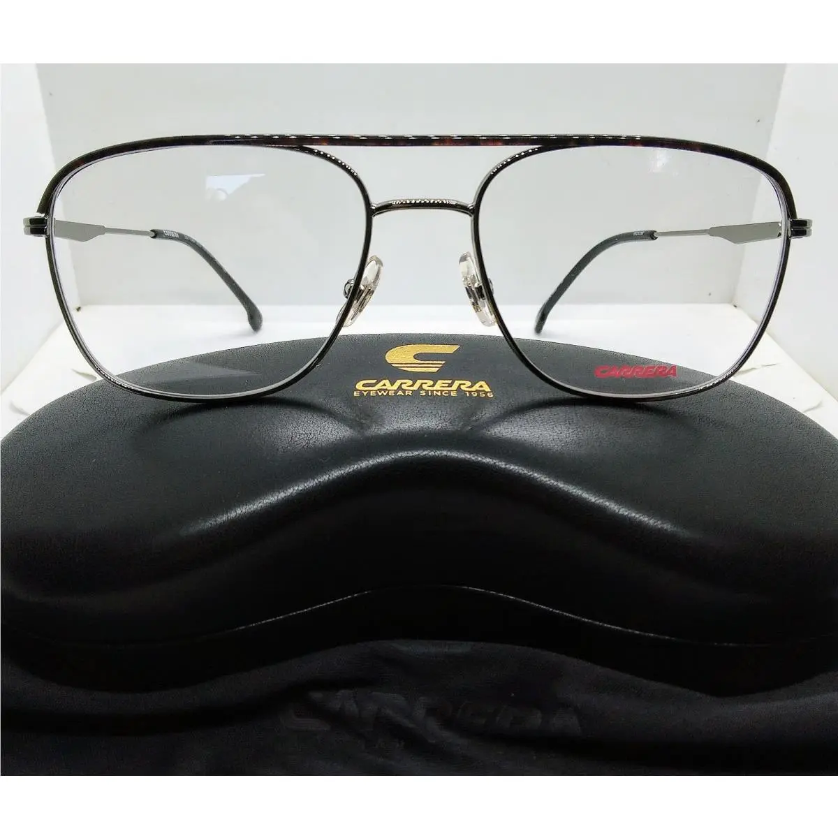 Carrera Men`s Eyeglasses Frame Case Model CA 211/SAM 06LB Color Ruthenium