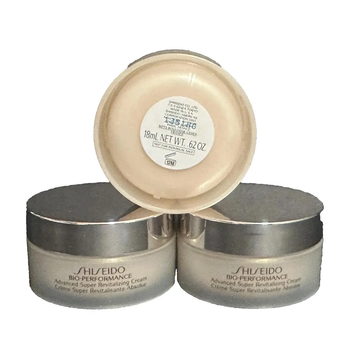 Bio-performance Advanced Super Revitalizing Cream Lot OF Three 0.62 OZ by Shiseido