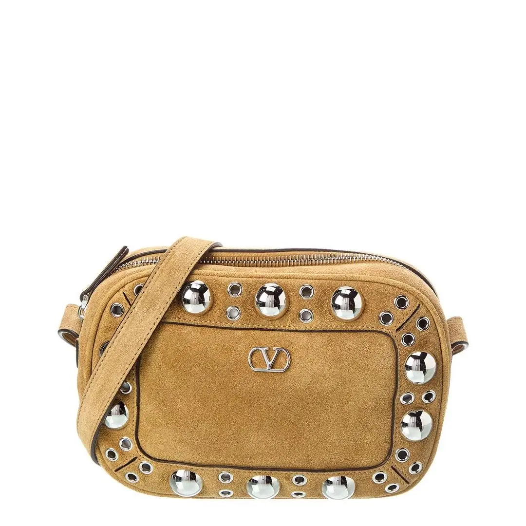Valentino Nellcote Suede Crossbody Women`s Beige