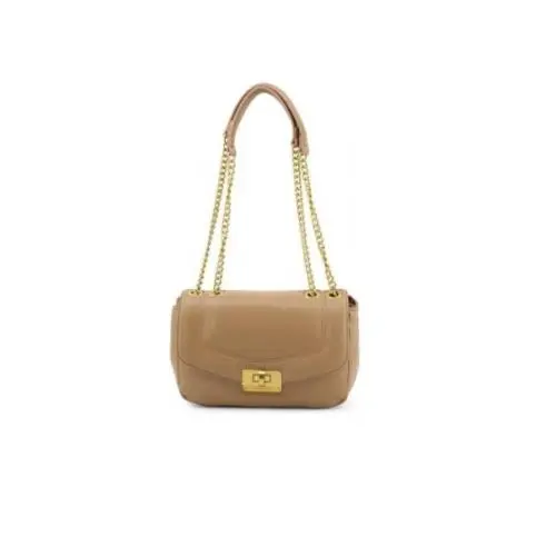 Valentino by Mario Valentino Brown Crossbody Bag - Dam Satchel Flap Chain Italy