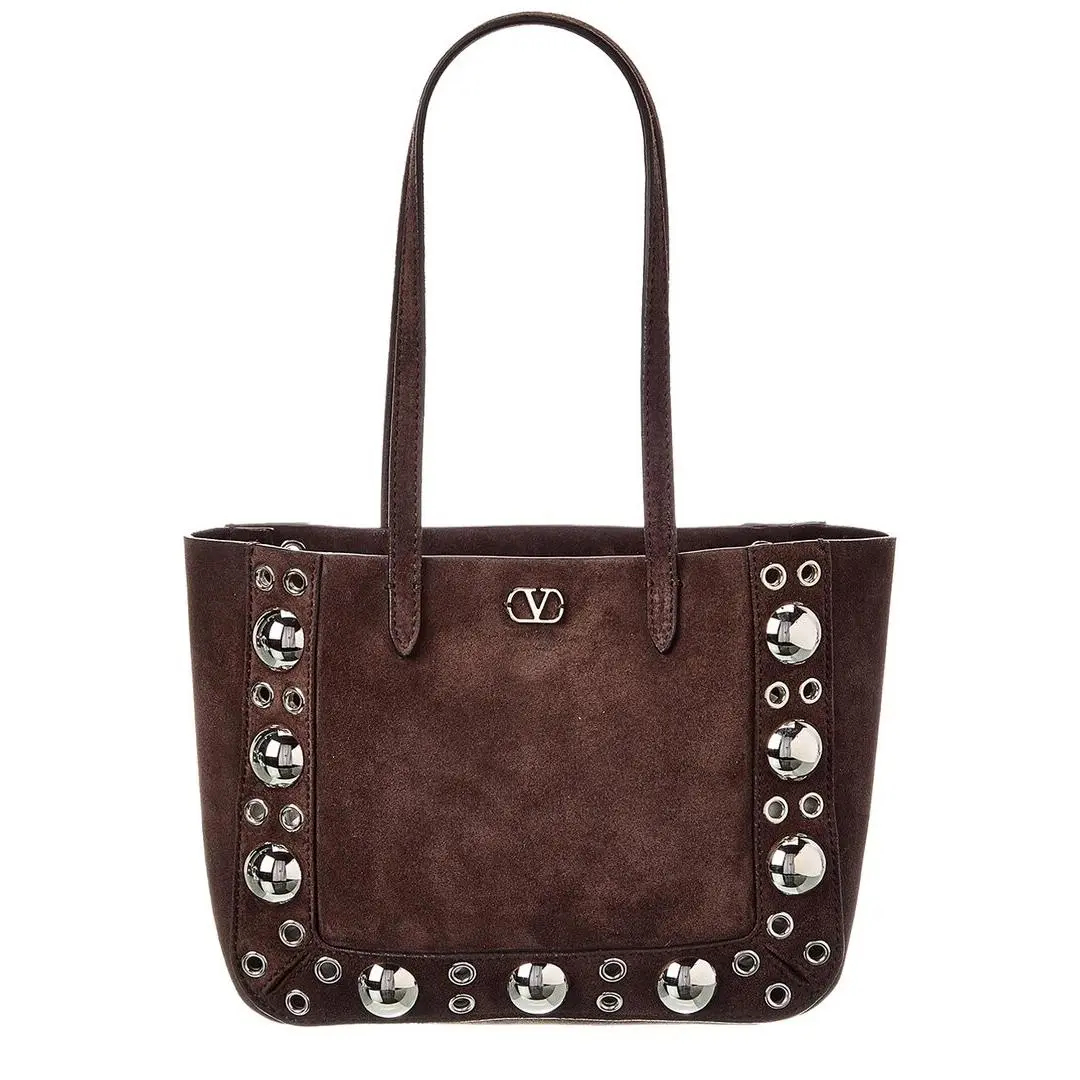 Valentino Nellcote Mini Suede Tote Women`s Brown Ns
