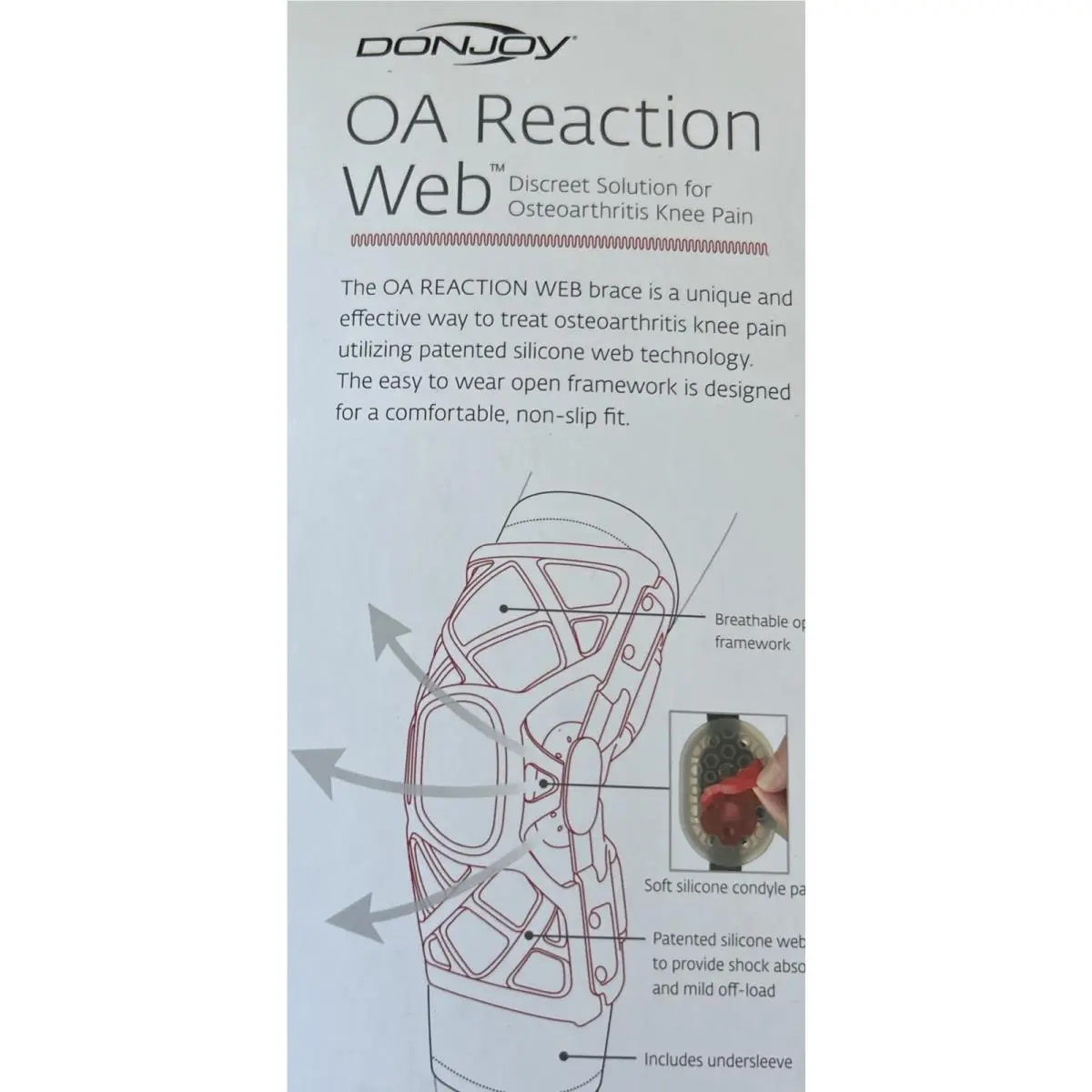 DonJoy  - Donjoy OA Reaction - Reaction - Gray 0