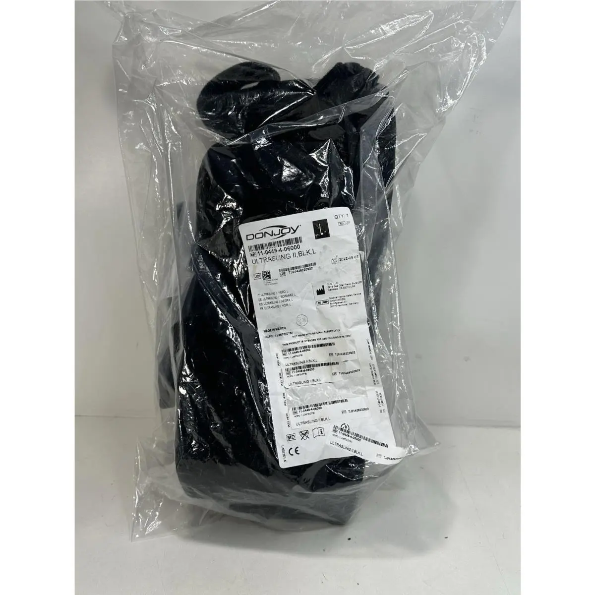 Donjoy 11-0449-4-06000 Ultra Sling II Shoulder Immobilizer Black Large