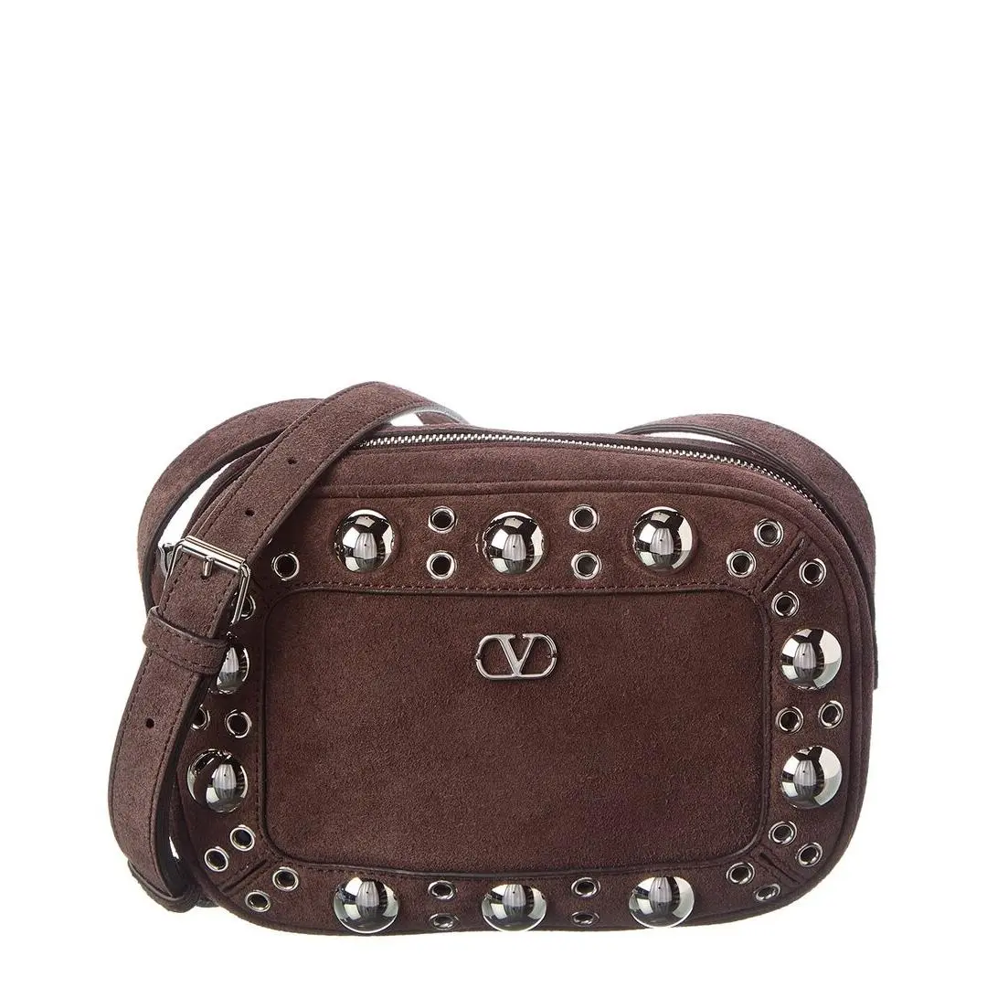 Nellcote Suede Crossbody Women`s Brown by Valentino