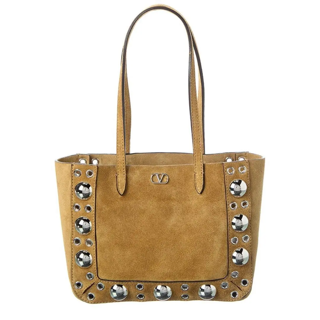 Valentino Nellcote Mini Suede Tote Women`s Brown