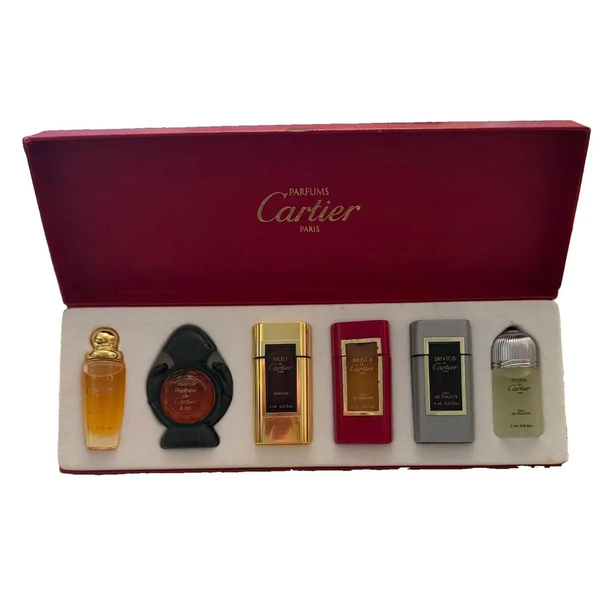 Mini Miniature Sample Set Must Panthere Santos Pasha So Pretty Perfume by Cartier