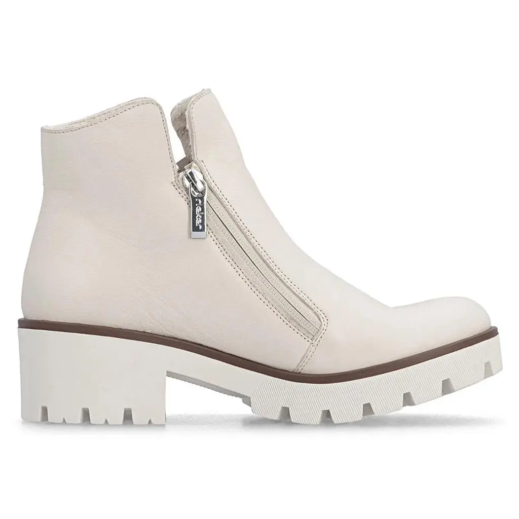 Rieker shoes - 79254 Amalia 54 Ankle Bootie - Porzella 0