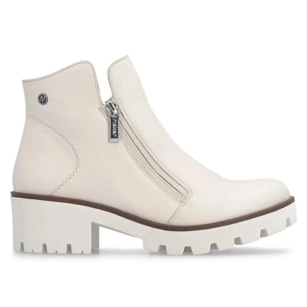 Rieker shoes - 79254 Amalia 54 Ankle Bootie - Porzella 3
