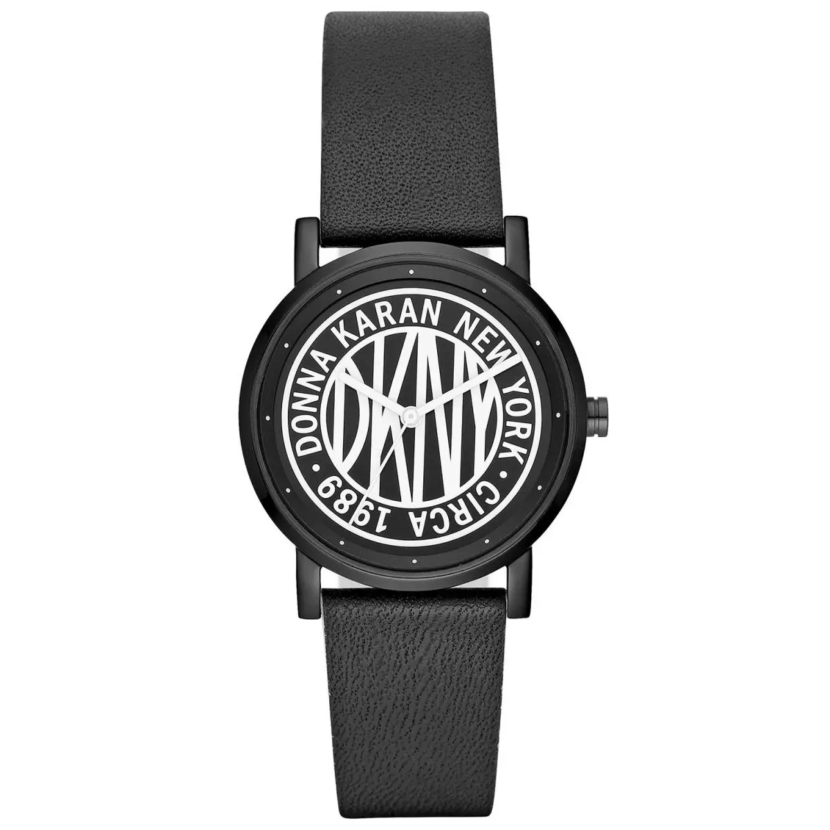 Dkny Women’s Soho Black Leather Strap Watch NY2765 by DKNY