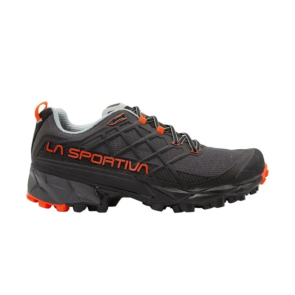 LA Sportiva Men`s Akyra II Shoes - 43.5 - Carbon Cherry Tomato