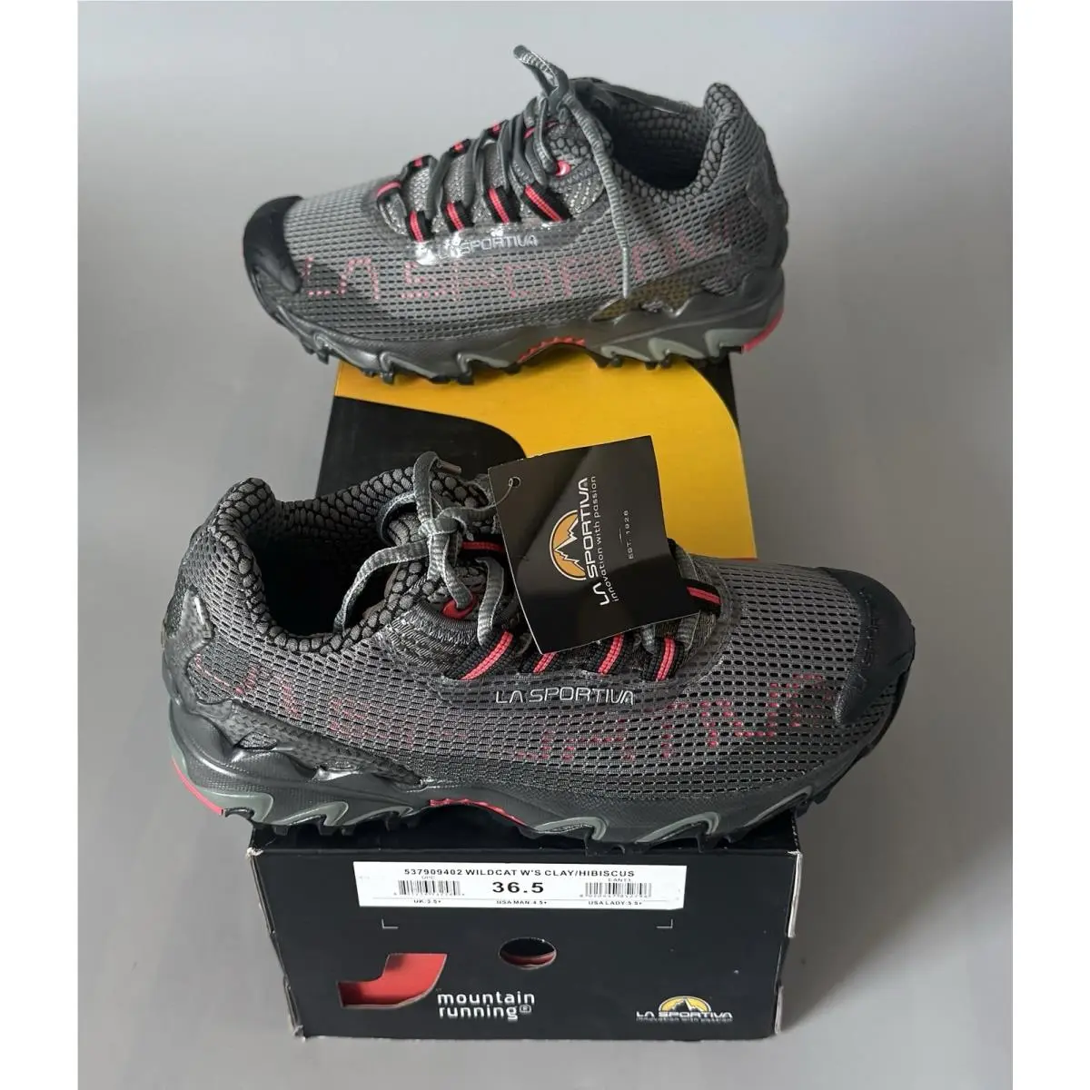 La Sportiva Wildcat Trail Shoes — w/ Box — Women 5.5+ — Clay Hibiscus