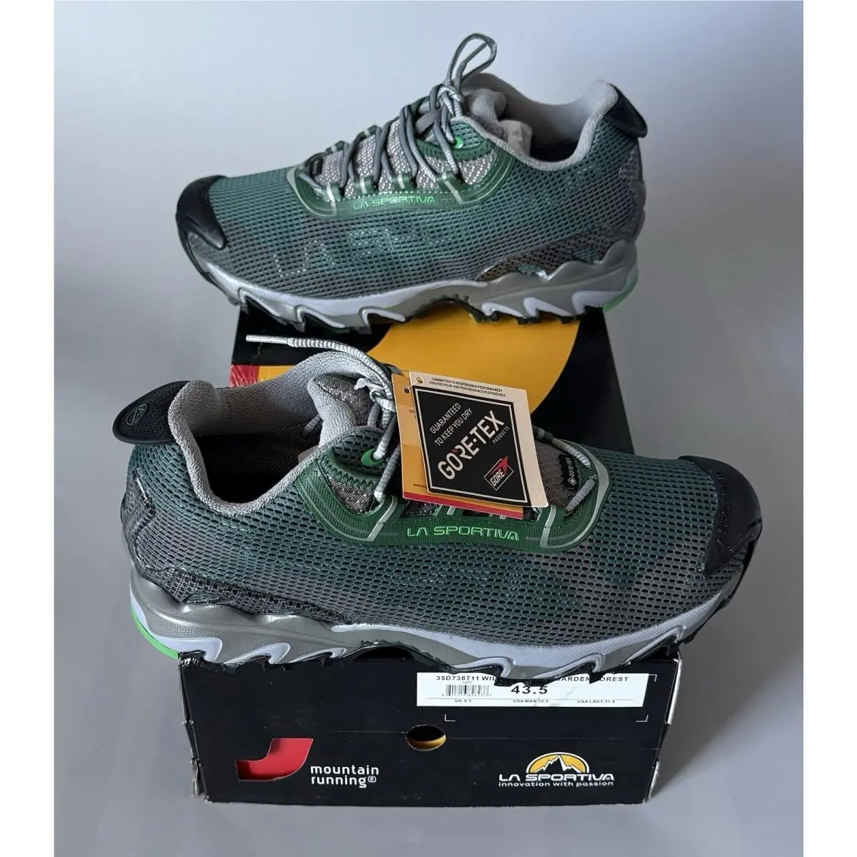 La Sportiva Wildcat 2.0 Gtx Trail Shoes — w/ Box — Men 10.5 — Garden/forest