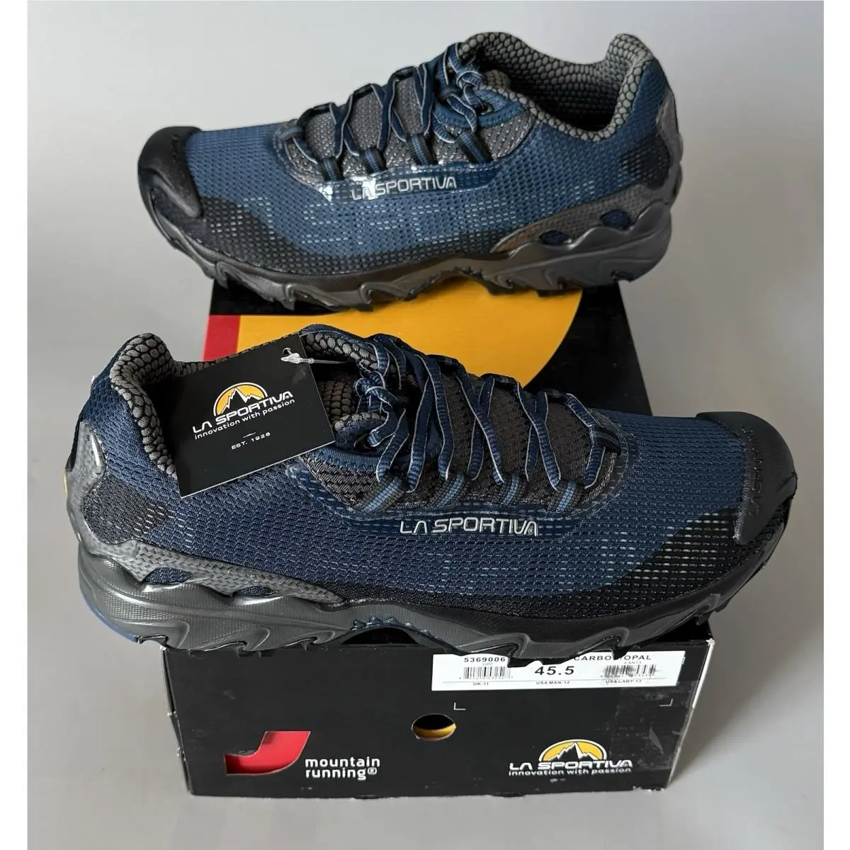 La Sportiva Wildcat Trail Running Shoes — w/ Box — Men’s 12 — Carbon/opal