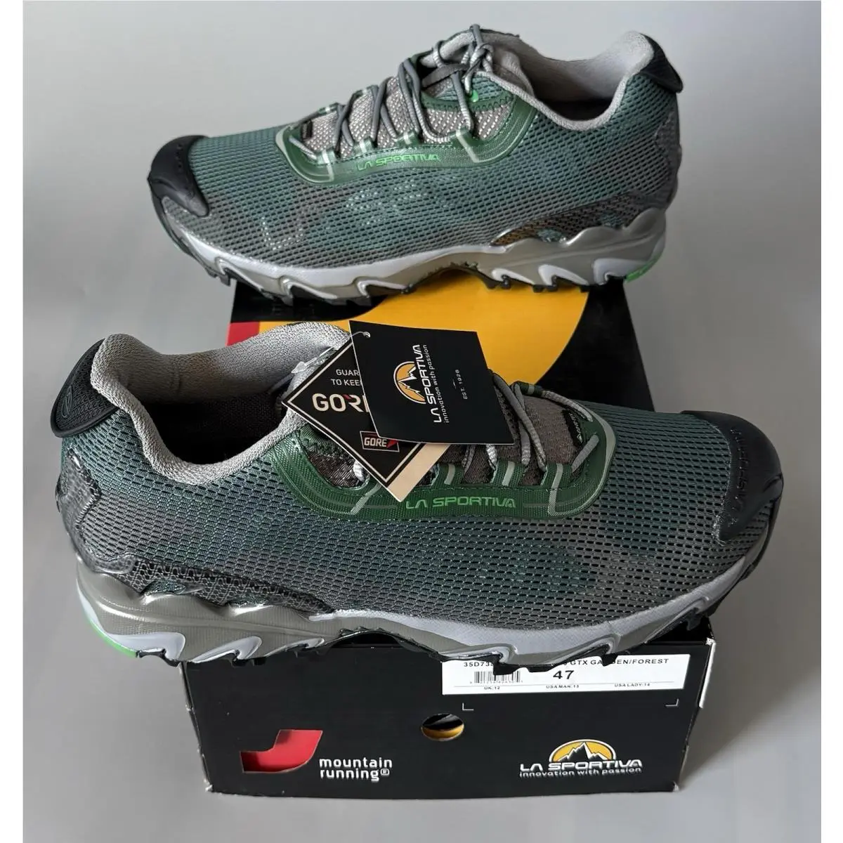 La Sportiva Wildcat 2.0 Gtx Trail Shoes — w/ Box — Men 13 — Garden/forest