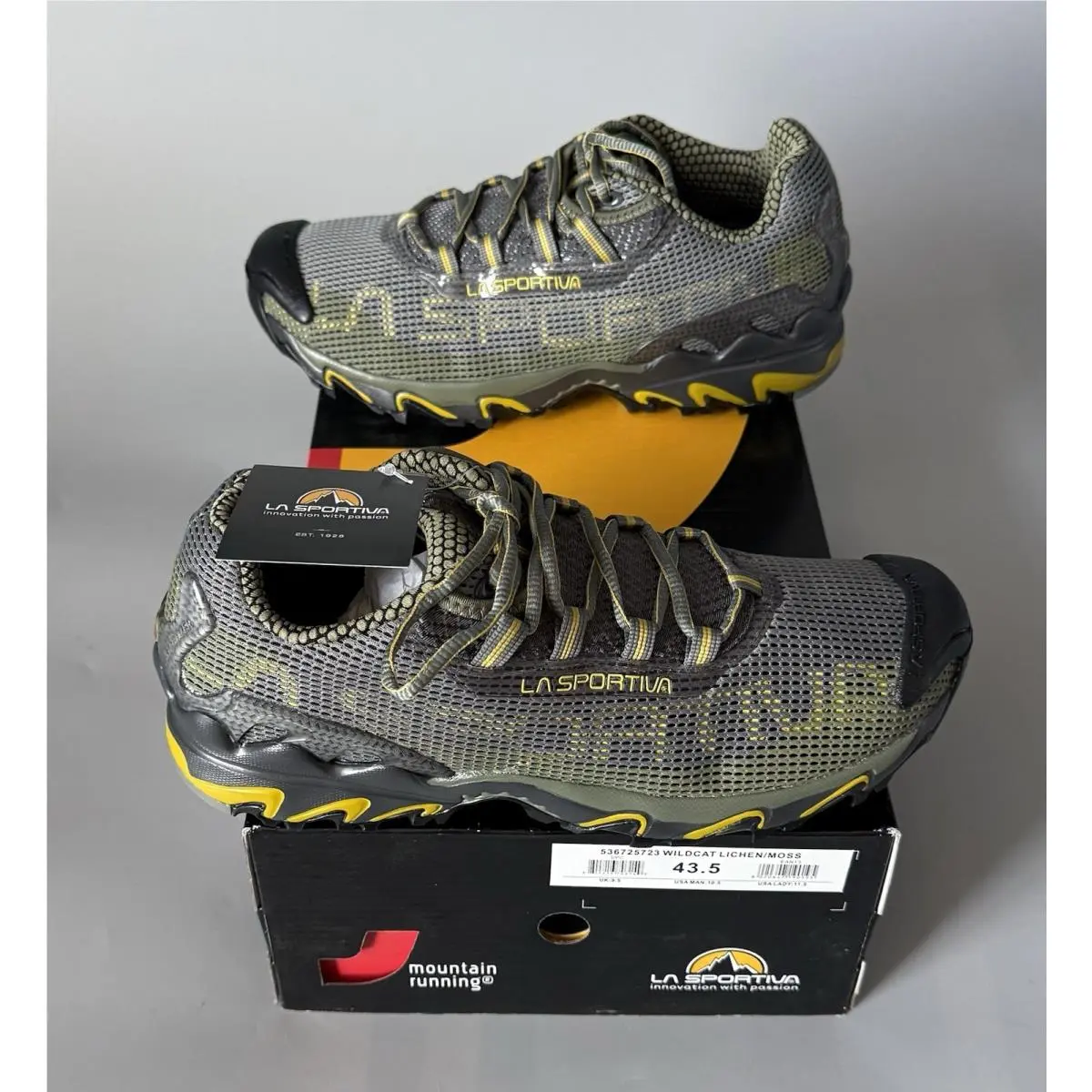 La Sportiva Wildcat Trail Running Shoes — w/ Box — Men 10.5 — Lichen/moss