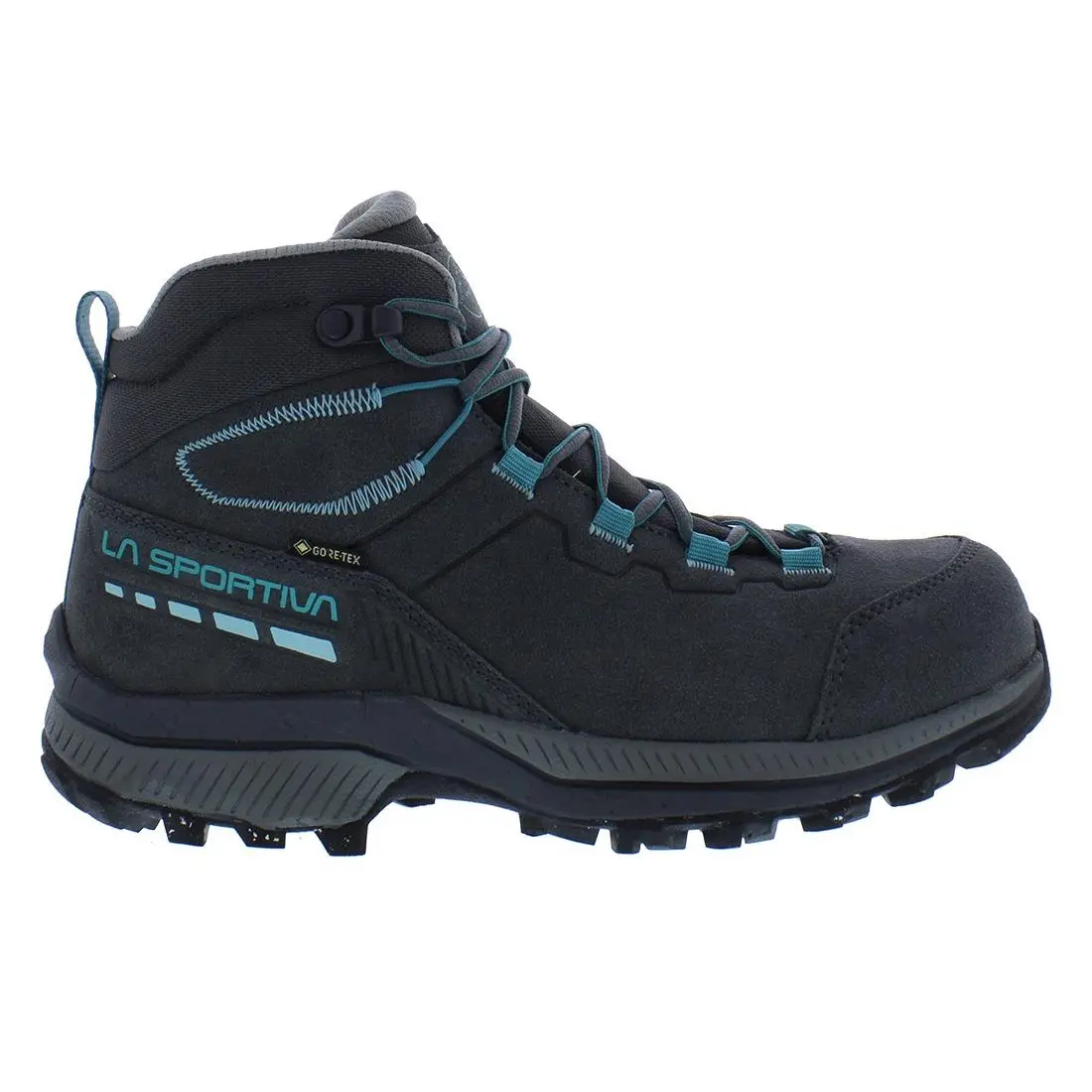 La Sportiva TX Hike Mid Leather Gtx Womens Shoes Size 6 Color: Carbon/lagoon
