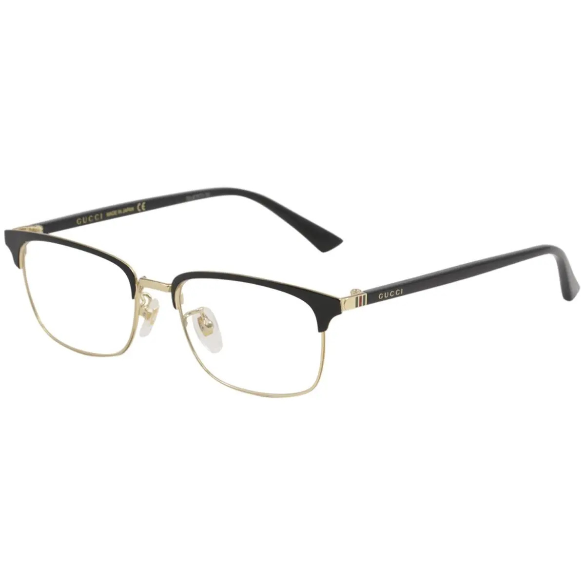 Men`s Eyeglasses GG0131O GG/0131/O 001 Black/gold Optical Frame 53mm by Gucci