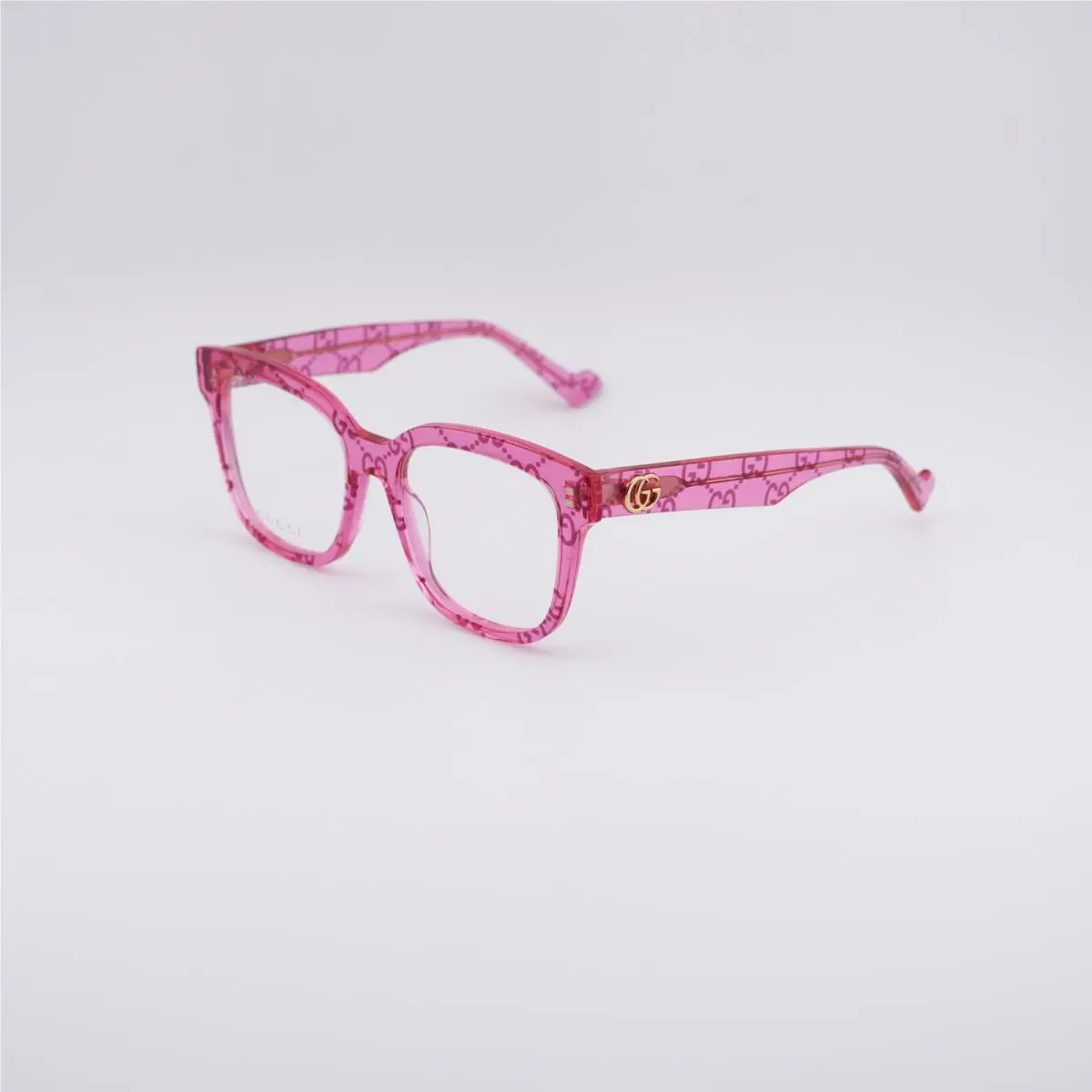 GG0958O 011 Shiny Pink with GG Pattern 52mm Eyeglasses by Gucci