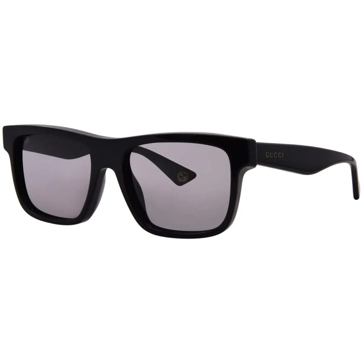 GG1618S 001 Sunglasses Men`s Black/grey Anti Reflective Rectangle 56mm by Gucci