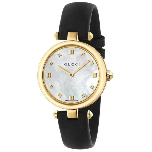 YA141404 Diamantissima Ladies Watch - Mop Dial in Gold – Elegance in Time by Gucci