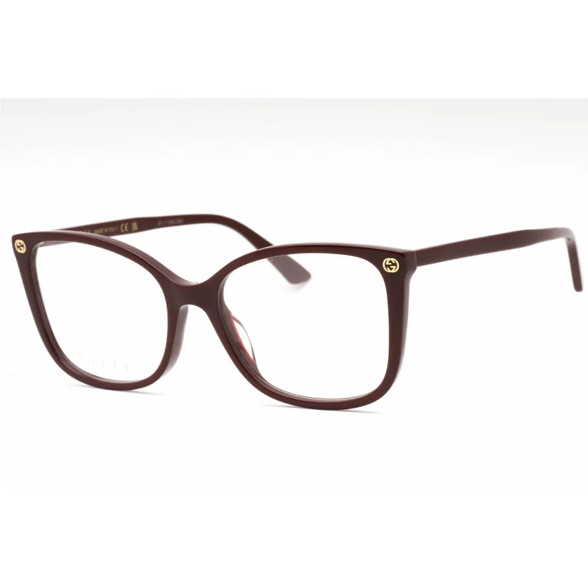 GG0026-012-53 Eyeglasses Frame Size 53mm 17mm 140mm Burgundy Women 889652 by Gucci