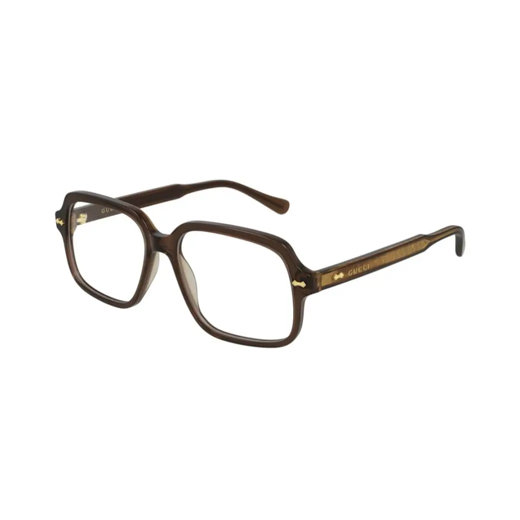 Gucci GG0913O 003 55 Men`s Optical Frame Glasses Eyeglasses Square Brown