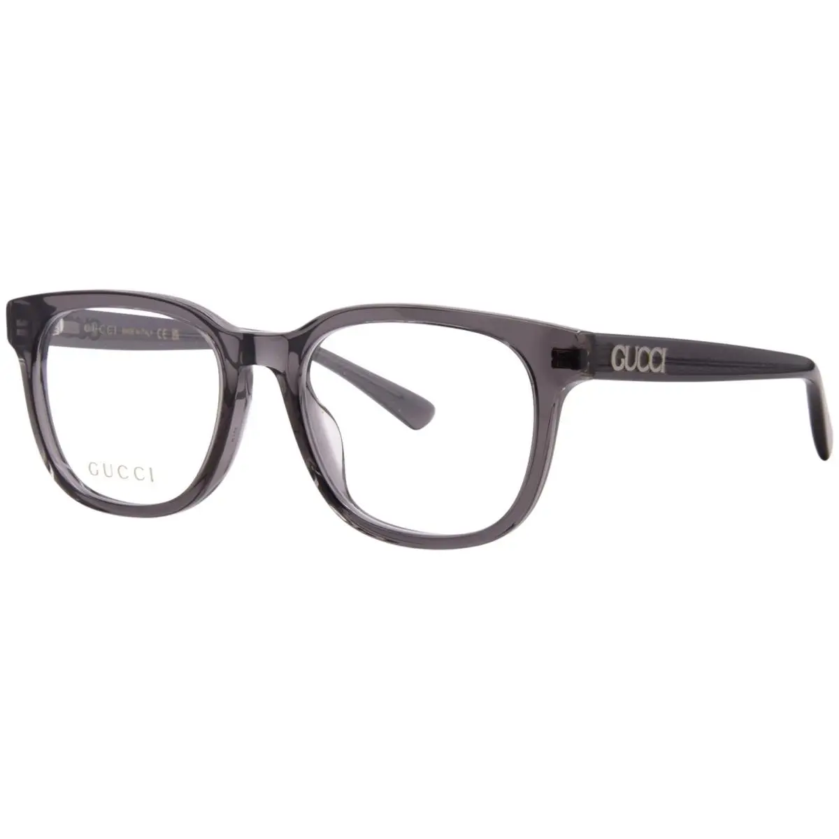 GG2138OK 002 Eyeglasses Frame Men`s Grey Full Rim Square Shape 53mm by Gucci