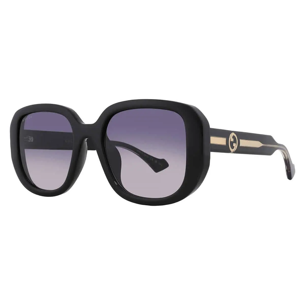 Gucci Grey Gradient Square Ladies Sunglasses GG1557SK 001 54 GG1557SK 001 54