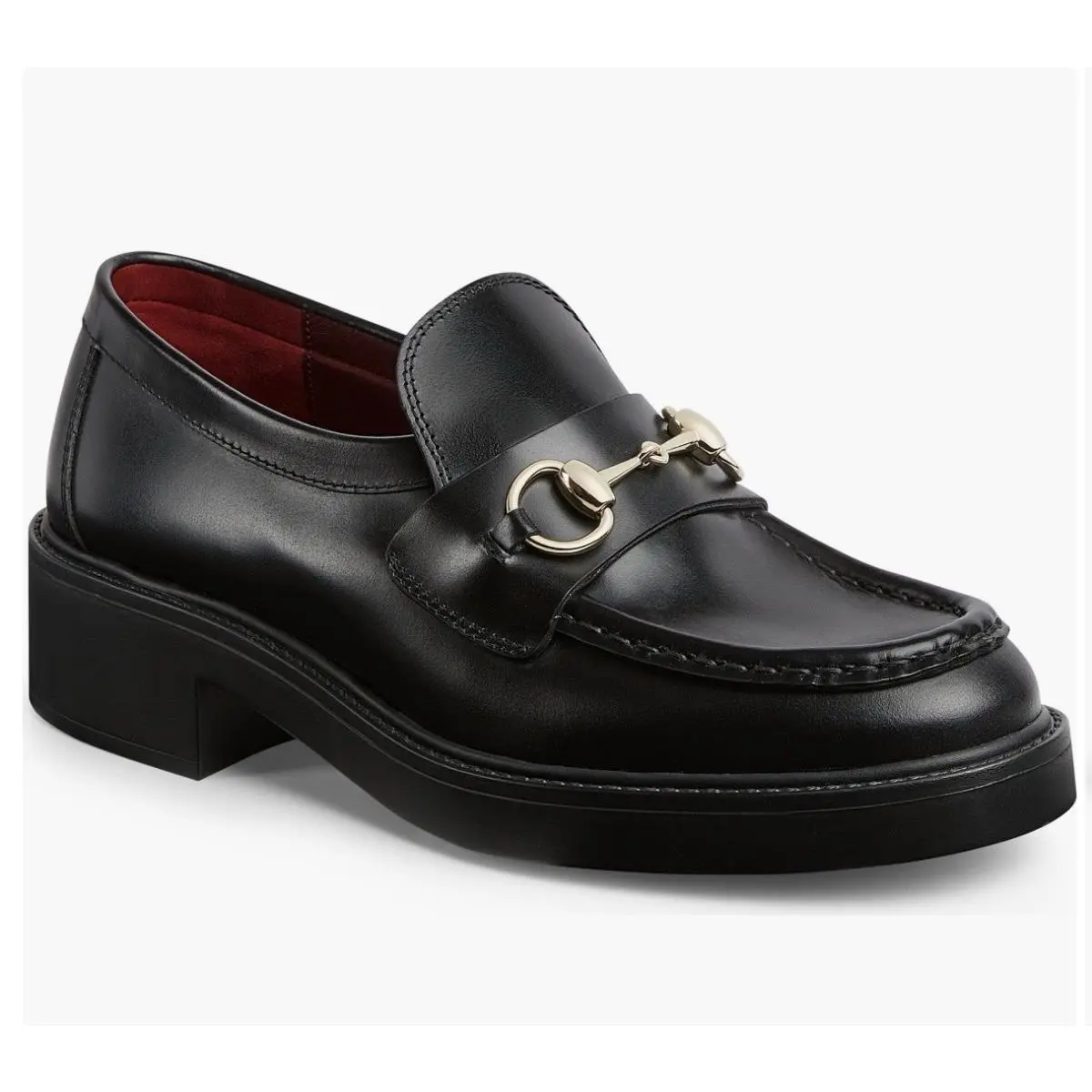 Women`s Mr Horsebit Chunky Loafer Black Leather EU 39 by Gucci