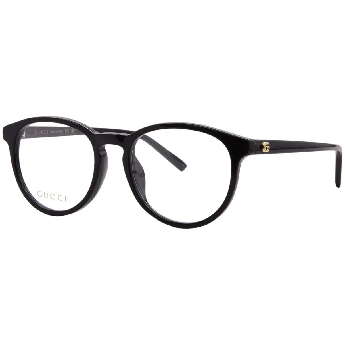 GG2005OA 001 Eyeglasses Frame Women`s Black Full Rim Round Shape 51mm by Gucci