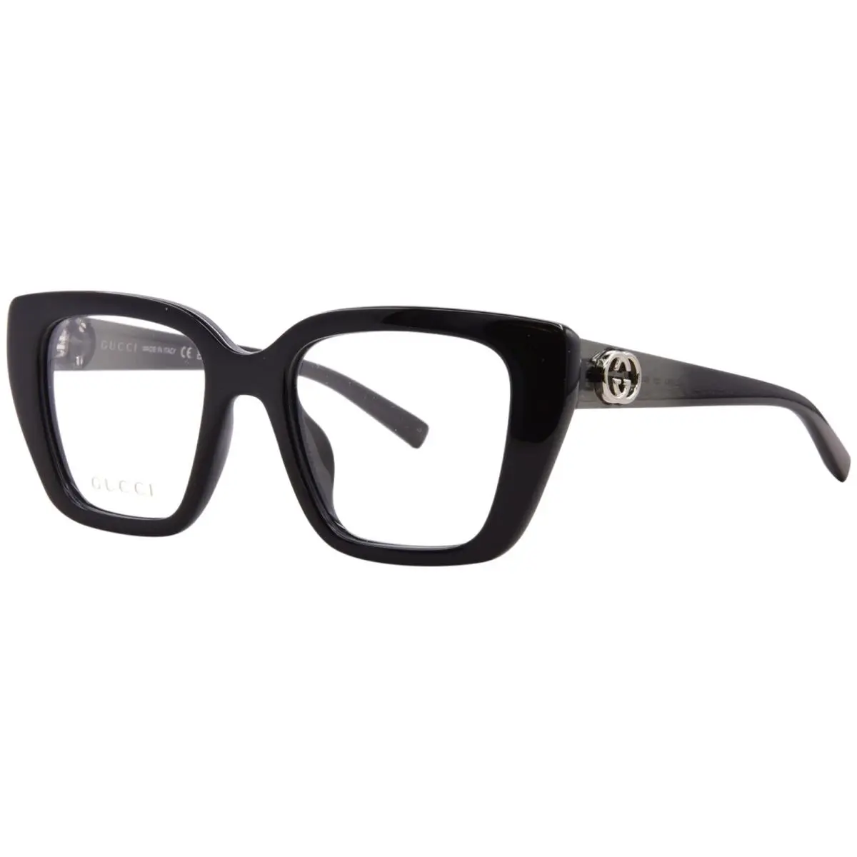 GG2028O 001 Eyeglasses Women`s Black Full Rim Cat Eye 50mm by Gucci